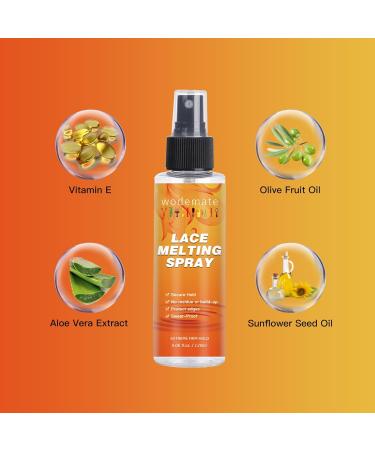 Lace Wigs Melting and Holding Spray 120ml Extreme NO Residue Fast Drying Protecting Edges Hair Adhesive for Wigs - Buy Online on GoSupps.com