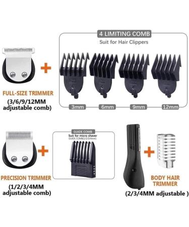 Buy KouRy Men's Hair Clipper - Professional USB Rechargeable Cordless Trimmer & Grooming Kit with LED Display - International Shipping Available - Buy Online on GoSupps.com