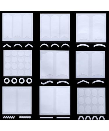 WOKOTO 24 Sheets French Nail Stickers with Heart, Star, Wave, and Smile Shapes - Includes Anti-Static Tweezers and French Brush Set - Buy Online on GoSupps.com
