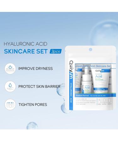 Skin Care Sets & Kits Hyaluronic Acid Travel Size Skincare Set With Hyaluronic Acid Serum Face Cream Eye Cream Skin Care Set For Teenage Girls Deep Hydrating Smooth Travel Size Kit - Buy Online on GoSupps.com