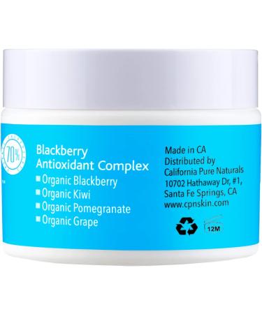 California Pure Naturals Nourishing Cream - Vegan Moisturizer with Jojoba, Argan & Hyaluronic Acid for Sensitive Skin - 1.7 oz - Buy Online on GoSupps.com