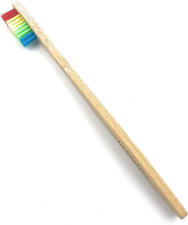 Broshin Bamboo Toothbrush 20 Pack - Biodegradable Eco-Friendly Soft Bristles Compostable Rainbow Colors - Buy Online on GoSupps.com