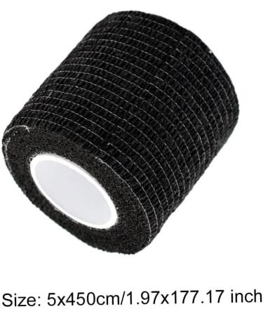 Self Adherent Wrap Waterproof Elastic Bandage Tape Breathable Athletic Wrap Black 5x450cm. - Buy Online on GoSupps.com