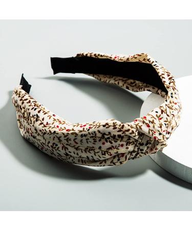 4Pcs Women's Floral Pattern Headbands - Knotted Wide Hair Bands for Vintage Style - Buy Online on GoSupps.com