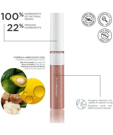 SODICO srl Natura verde Biological makeup lip gloss shine lip gloss lip gloss lip gloss lip gloss lip gloss lip gloss 8 ml no 01 - Buy Online on GoSupps.com