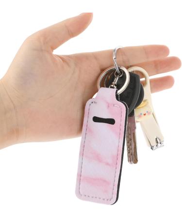 9 Pcs Marble Lip Balm Holder Keychain | Stylish Chapstick & Lipstick Sleeve | Perfect Gift for Women & Girls - Buy Online on GoSupps.com
