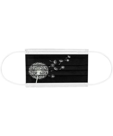 Lulupi 10-Piece One-Way Adult Flower Motif Mouth & Nose Protection | Elegant Breathable Bandana Mask Neck Warmer for Women - Dandelion-01 - Buy Online on GoSupps.com