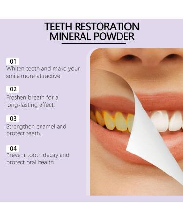 Tooth restorative mineral powder teeth whitening agent stain remover natural oral care fresh breath strengthened gums 50 g 1 Piece - Buy Online on GoSupps.com