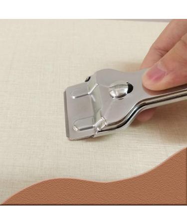 Smooth Top Cooktop Cleaning Scraper Ergonomic Heavy-Duty Cleaners with Ribbed Control Button for Home Workshops School Offices - Buy Online on GoSupps.com