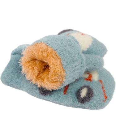 Cute Fox Knitting Toddler Gloves | Winter Thermal Plush Lining | 1-3 Yrs | Car/Blue - Buy Online on GoSupps.com
