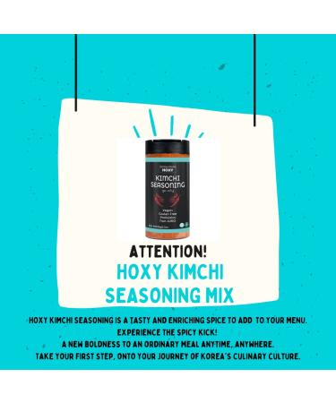 HOXY Journey of Korea Kimchi Seasoning Mix 3.5 oz - ORIGINAL Spicy Seasoning Mix  Rich in Probiotics  Vegan  Gluten Free  NON- GMO  BBQ Dry Rub for Chicken  Pork  Seafood & Vegetables (3.5Oz (Pack of 1)) - Buy Online on GoSupps.com