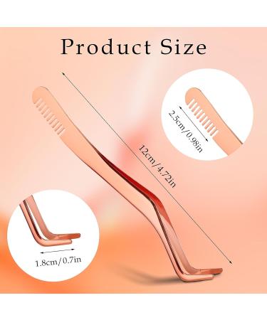 Shop Tiesome 2 in 1 Eyelash Tweezers with Comb Precision Stainless Steel Tools for Flawless False Eyelash Application - Buy Online on GoSupps.com
