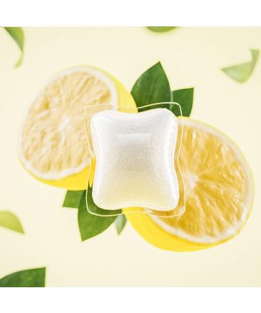 Dropps Lemon Dishwasher Detergent Pods - 32 Count | Sparkling Clean Dishes | Removes Baked-On Food | Natural Ingredients | Low Waste Packaging - Buy Online on GoSupps.com