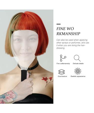 Beavorty Clear Mask Face Spray Guard 4Pcs Hair Spray Plastic Hairspray Masks Water Proof Plastic Shield Transparent Salon Hairdressing Shield for Face Eyes Supplies Shaper Hairspray Clear Face Mask - Buy Online on GoSupps.com