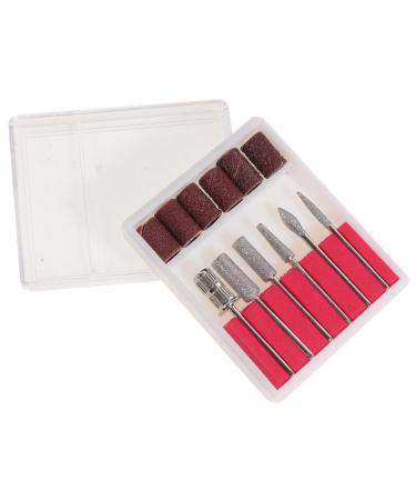 BESPORTBLE 2 Sets Nail Polisher Acrylic Nails Manicure Drill Bits Nail Replacement Bits Electric Pedicure Kit Nail Tools Limas De U as Stainless Steel. Silicone. Quartz. Ceramics
