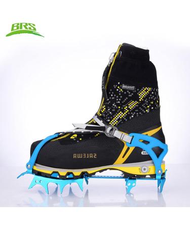 Blue BRS-S3 Ultralight 14 Teeth Aluminium Crampons for Ice Climbing - Buy Online on GoSupps.com