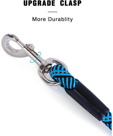 (2 Pack) 30FT Long Dog Leash for Dog Training Check Cord Recall Training Agility Lead for Large Medium Small Dogs Rope Leashes Great for Playing Camping or Backyard 30FT Gray & Blue - Buy Online on GoSupps.com