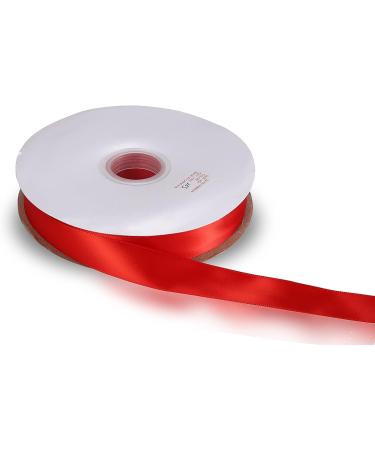 KSRIGHT 1 inch Double Face Red Ribbon 25 Yards - Gift Wrapping, Wedding Decor, Sewing, DIY Crafts - Buy Online on GoSupps.com