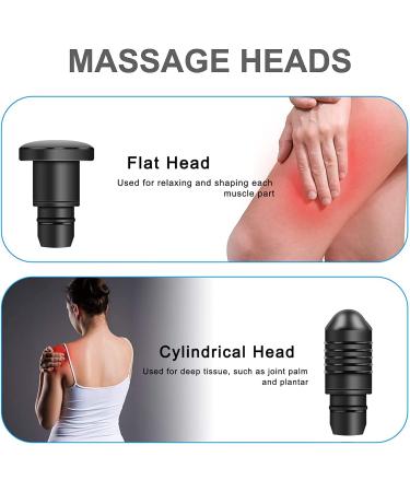 Replaceable Massage Gun Heads for Hypervolt Go - 8 Different Attachments for Deep Tissue Percussion Massage - Salon Quality Pain Relief - Upgrade Your Massage Experience - Buy Online on GoSupps.com