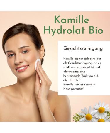 Nakobe Bio Roman Chamomile Hydrolate 1000ml - Pure Organic Artemis Nobilis Flower Water - 100% Natural Soothing Skin Care - Buy Online on GoSupps.com