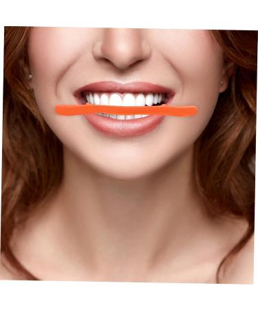 SOESFOUFU Facial Lifting Device Orthotics Smiling Maker -lift Exerciser Mouth Slimmer Shaper Cosmetology Kit Silicone Slimmer Facial Exerciser Smiling Training Brace Lip Man Neck Silica Gel 11.5X2.5cm Orange - Buy Online on GoSupps.com