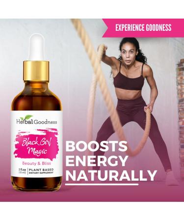 Herbal Goodness Black Girl Magic - Skin Supplements for Women Radiant Skin Beauty Support Essential Skin Food Ashwagandha Supplements - 1 Bottle (2 fl oz) - Buy Online on GoSupps.com