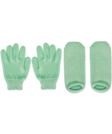 DOITOOL 2 Pairs Whiten Gloves Mens Moisturizing Gloves Gel Moisturizing Gloves and Socks Natural Material Gloves Spa Gloves Hand Treatment Gloves Socks for Men Foot Man Boots - Buy Online on GoSupps.com