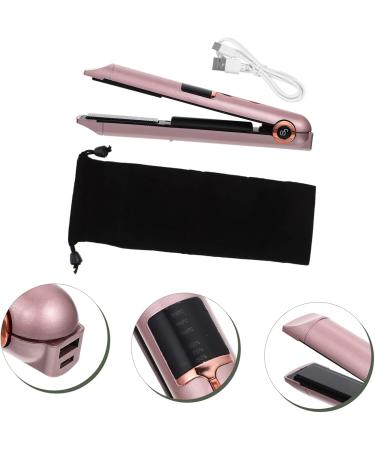 LALADEFIEE Curling Iron Mini Hair Curling Wand Pro Tools Cordless Hair Straightener Travel Hair Tools Abs 21X4X3.5CM Golden - Buy Online on GoSupps.com