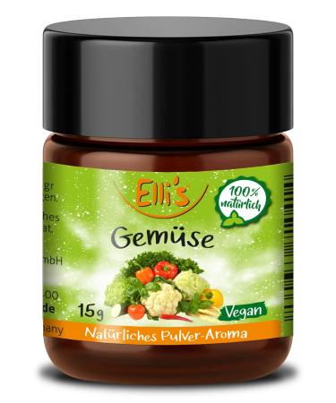 Elli's aromas vegetables natural powder food aroma |Aroma concentrate from 100 % vegan and natural origin |For food and drinks such as baking and cooking10 g
