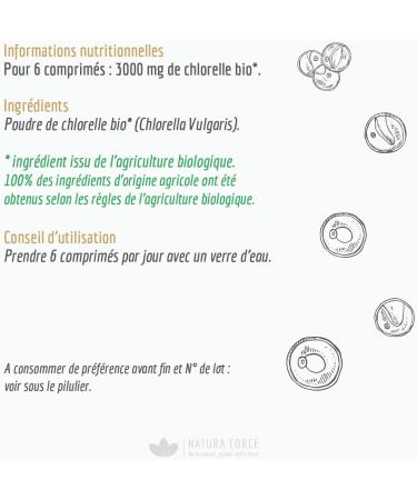 Organic Chlorella - 100% Natural - Vitality - Supports Cognitive Functions & Immunity - Rich in Iron and Vitamins - 180 Tablets - Buy Online on GoSupps.com