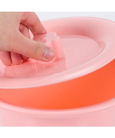 Buy Healvian Travel Potty - Portable Toilet & Urinal for Adults Kids & Pregnant Women | Pink Chamber Pot with Lid - Ideal for Travel & Home Use - Buy Online on GoSupps.com
