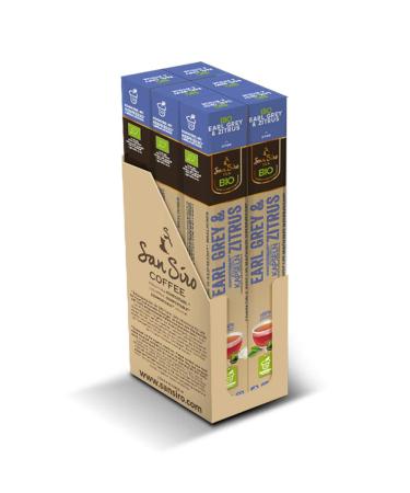 SanSiro Organic Earl Grey & Citrus Tea - CO2 neutrally produced - sustainable and environmentally friendly - 60 capsules