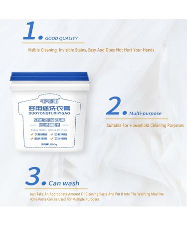 Multifunctional Laundry Cream Powerful Stain Removal Oil Stains And Fruit Stains Laundry Artifact White Shoe Cleaning Cream - Buy Online on GoSupps.com