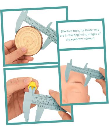 POPETPOP R gle Plastique de Mesure Pr cise pour Sourcils Pied Coulisse L ger Outil Professionnel pour Maquillage et Dessin des Sourcils Usage Personnel et Salon Beaut  - Buy Online on GoSupps.com
