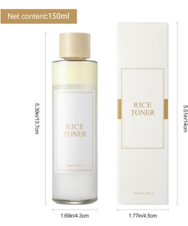 Rice Facial Toner | Rice Toner | Rice Water Toner | Radiance Booster Essence | Natural Rice Beauty Toner For Dry Skin Moisturizer 150ml - Buy Online on GoSupps.com