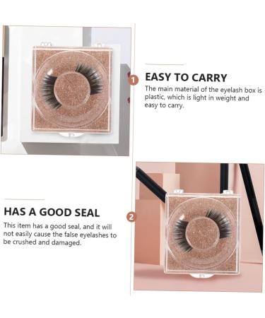 Veemoon 12pi ces Bo te de Rangement Plastique pour Faux Cils tui Cils Carr avec Couvercle Transparent Support - Buy Online on GoSupps.com