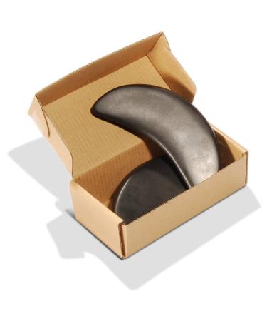 Master Massage Halbmond shaped Basalt Stone for Hot Stone Massages 2Pack