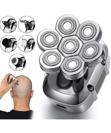 7D Electric Razor for Men - USB Rechargeable Waterproof Shaver & Grooming Kit | Fast Charging LED Display 6 in 1 Beard Trimmer - Buy Online on GoSupps.com