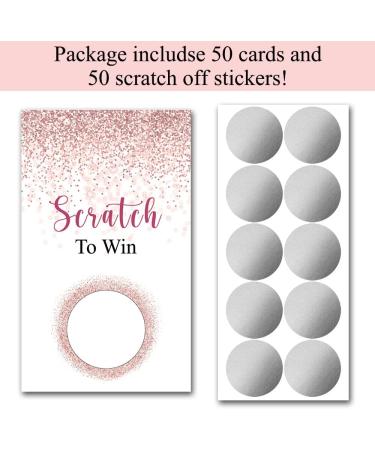 Haizct 50 Pack Navy blue and Gold Blank Gift Certificate Scratch Off Cards for Small Business Spa Beauty Makeup Hair Salon Bridal Shower Baby Shower Country Wedding-GK084 - Buy Online on GoSupps.com