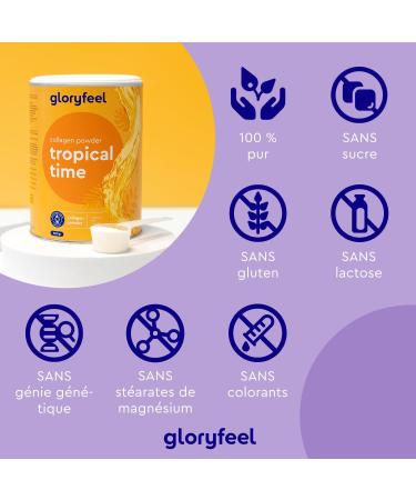 Collagen Powder 500g 12500mg Hydrolyzed Collagen Dose Tropical Flavor Enriched with Vitamin C Zinc and Copper Supports Skin Nails and Hair* No Additives - Buy Online on GoSupps.com