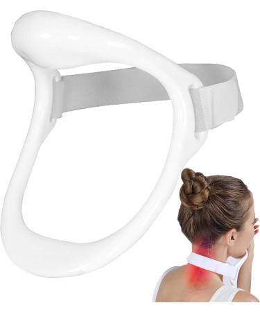 Chuye 4 PCs Neckkrause V-Shaped Neck Posture Corrector Improve Cervical Spine Alignment & Head Posture Soft White Straps for Comfort - Buy Online on GoSupps.com