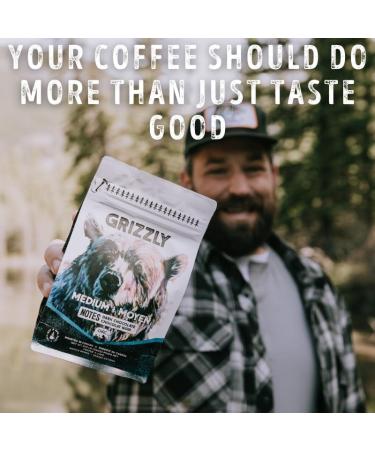 Canadian Heritage Roasting Company Coffee - Grizzly - Medium Whole Bean Coffee - Bold But Not Bitter With Tasting Notes Of Dark Chocolate And Smoke. - Perfect For French Press Espresso Mocha Pot - 340g Grizzly - Dark Chocolate 340 g (Pack of 1) - Buy Online on GoSupps.com