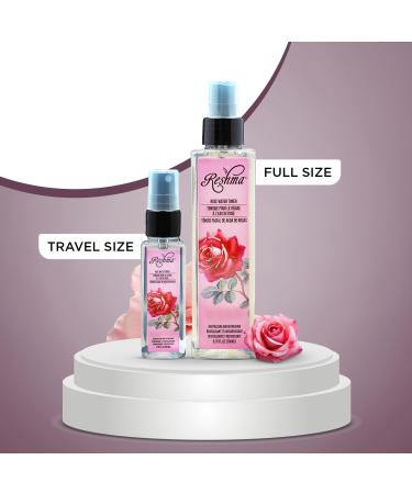 Travel Size Reshma Beauty Rose Water Toner - Hydrating Mist for All Skin & Hair Types | Plant-Based Dye & Alcohol Free | TSA Approved Cruelty Free Daily Use - Buy Online on GoSupps.com