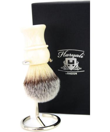 Shaving Brush with Stand Gift Set for Men | Synthetic Hair Brush & Chrome Holder | Perfect Grooming Gift - Buy Online on GoSupps.com