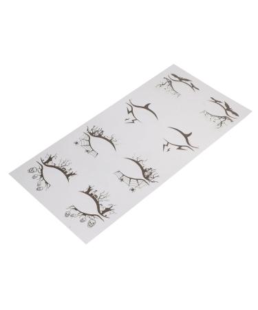 DRESSOOS 4 Pairs Halloween Eyeliner Stickers Red Eyeshadow Temporary Eye Makeup Stickers Trendy Stickers Pvc