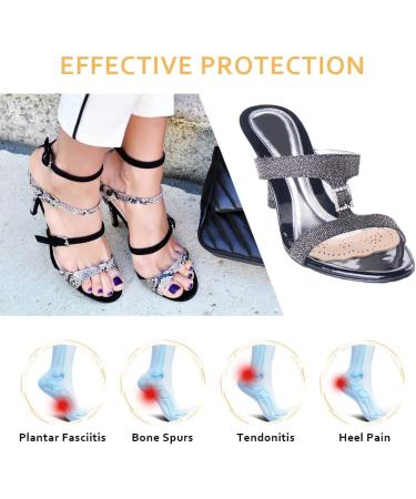 4 Pairs High Heel Inserts with Ball of Foot Cushion for Women | Non-Slip Metatarsal Pads for Pain Relief and Comfort - Buy Online on GoSupps.com