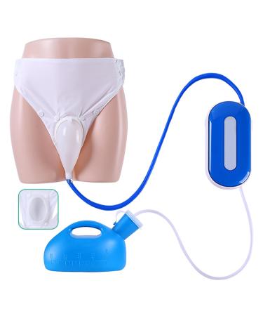 Electric Urine Collector 2000ml Large Capacity Male Atrophy Reusable Urinals Wearable Comfort Fit Design Induction Probe Instantly absorbs Urine First Generation