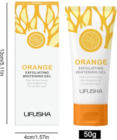 Orange Privates Intimate Skin Lightening Exfoliator Natural Rejuvenating Moisturizing Body Scrub Gentle Undiluted 50g for Full Body Face Hands and Feet Aokley - Buy Online on GoSupps.com