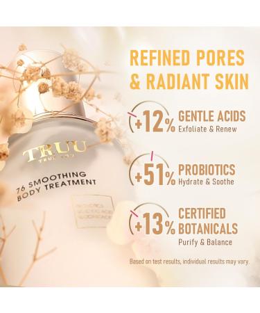 TRUU 76 Body Lotion - Advanced Exfoliating Treatment with Probiotics & Willow Bark Extract for Smooth Hydrated Skin | 4.1 Fl. Oz | International Shipping Available - Buy Online on GoSupps.com