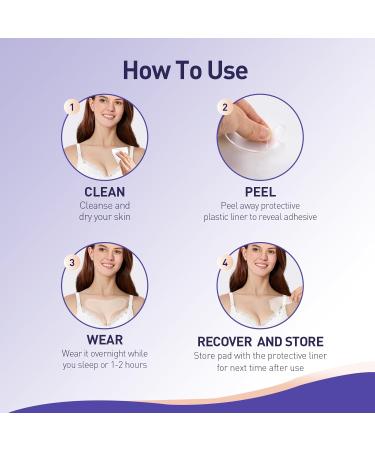 Silicone Chest Wrinkle Pads - Reusable Anti-Wrinkle Patches for Overnight Use | Safe & Effective Wrinkle Reducing Patches - 2 Pack - Buy Online on GoSupps.com